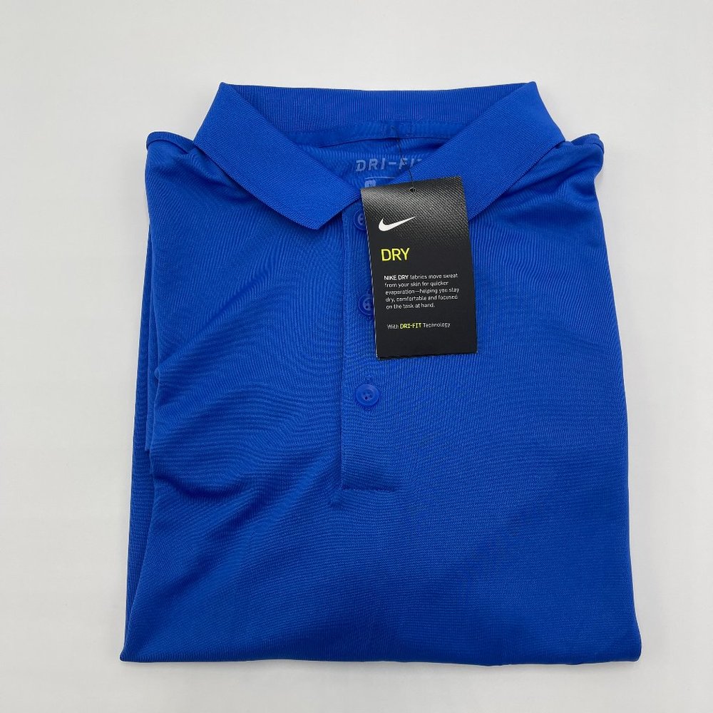 NIKE Men's Dry Victory Solid Polo Golf Shirt - Picture 2 of 3